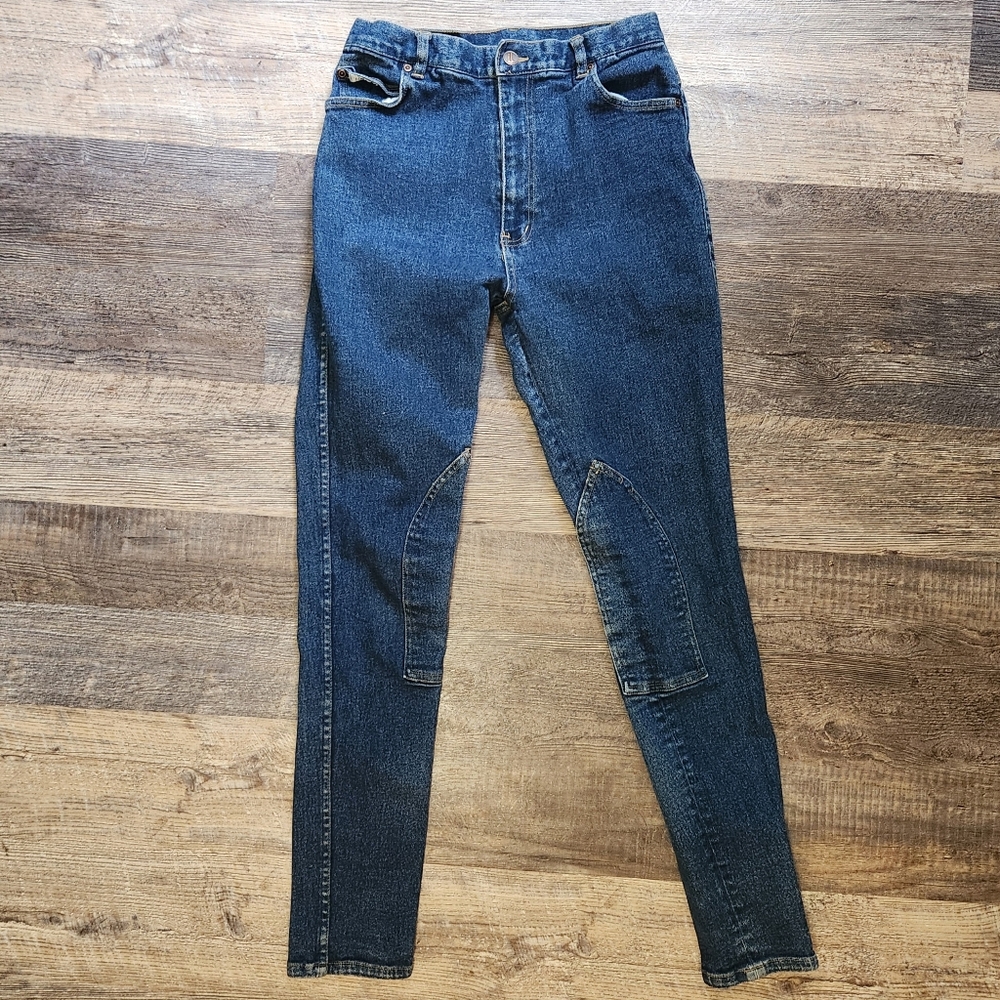 MILLERS Vintage Riding Equestrian Jeans Knee patches Adult Sz 30 Jodhpurs 28x30